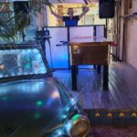 DJ Doppio at a retro terrace party, Paphos / DJ Doppio retro teraszbulin, Paphos / DJ Doppio σε ρετρο παρτι βεραντας, Παφος